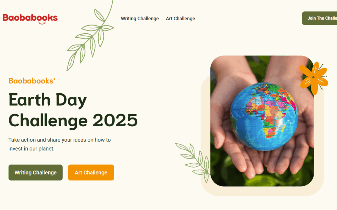 Baobabooks launches its annual Earth Day Challenge: providing a platform for children and young people to share their opinions on issues that affect them.
